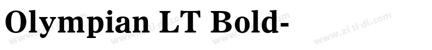 Olympian LT Bold字体转换
